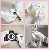 COOLJOB 100% Cotton Gloves 6 Pairs Small White Moisturizing Sleep Spa view 5
