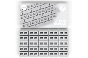 Inspire My Play 25 x Mini Silicone Building Blocks for Sensory Play and Messy Play - Construction Sensory Bin Filler - Creativity for Kids Sensory Bin