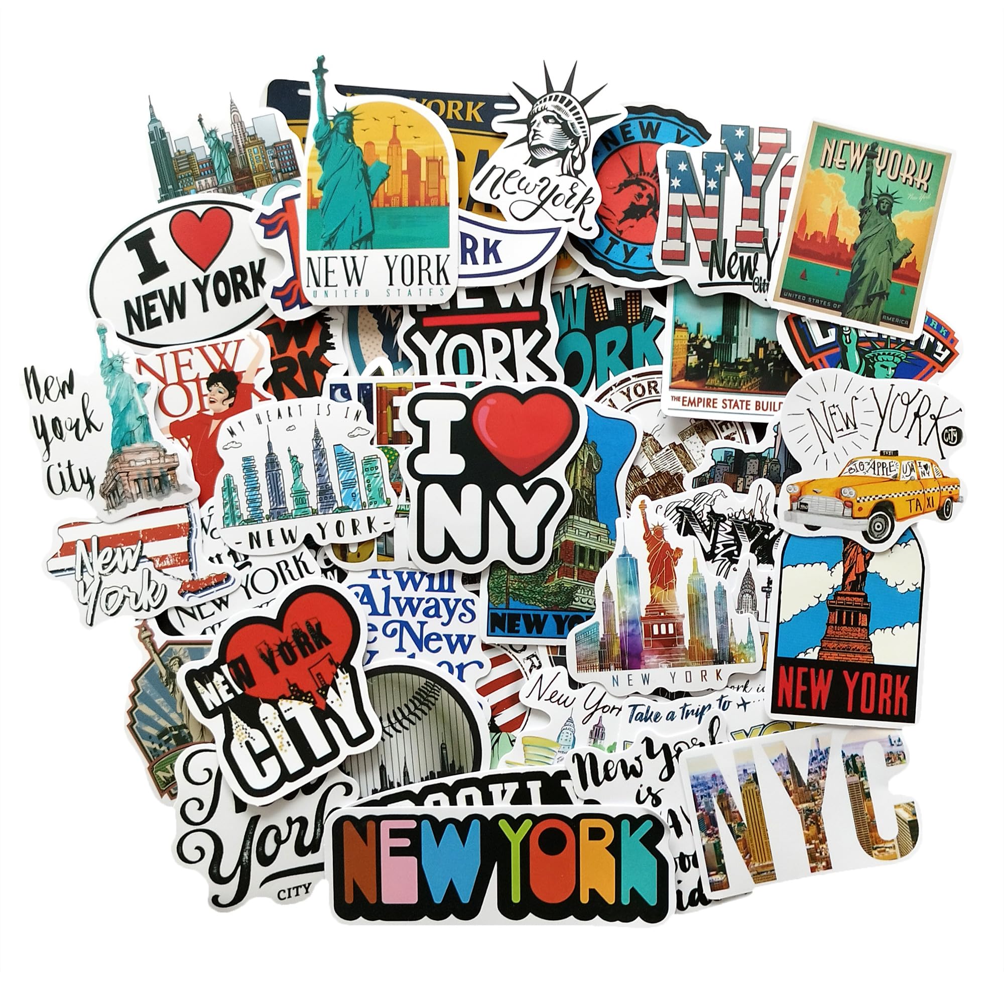 New York Sticker Photo Album Suitcase Sticker New York City Souvenir NY Gift Laptop Stickers Case Stickers Scrapbooking Decals Travel