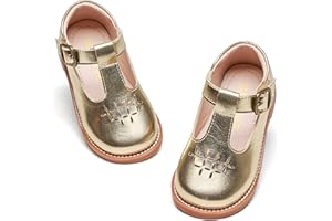 GINFIVE Toddler Little Girls Mary Janes Flats Girls Dress Shoes Kids Shoes