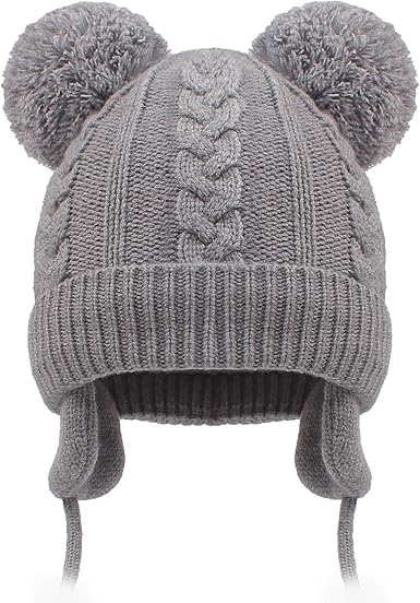 baby beanie with pom pom