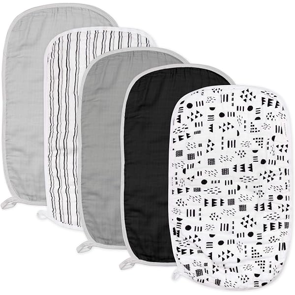 HonestBaby 3-Pack Organic Cotton Muslin Swaddle Blankets - Oversized 47x47 Inch - View #5