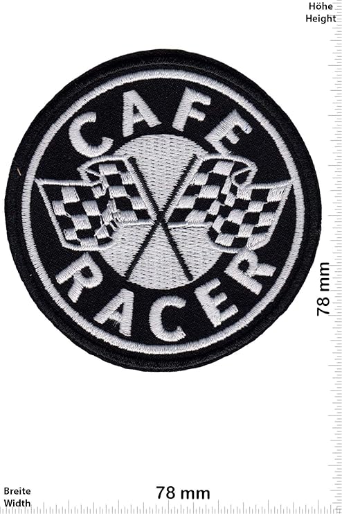 Parche bordado café racer
