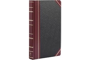TOPS Boorum & Pease 9 Series Account Book - Record Ruled, Smyth-Sewn Acid-Free 500 Pages - 14-1/8"x8-5/8" Black Hardcover - Accounting Ledger Book for Financial Record & Business Expense Tracking - 1 Unit