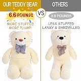 IKASA Giant Teddy Bear 120cm White Plush Stuffed Toy view 2