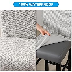 YISUN Waterproof Bar Stool Covers, Stretch Pub