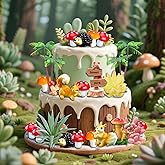 22 PCS Squirrel Cake Topper Hedgehog Cake Decoration Woodland Birthday Party Favors Woodland Baby Shower Decorations
