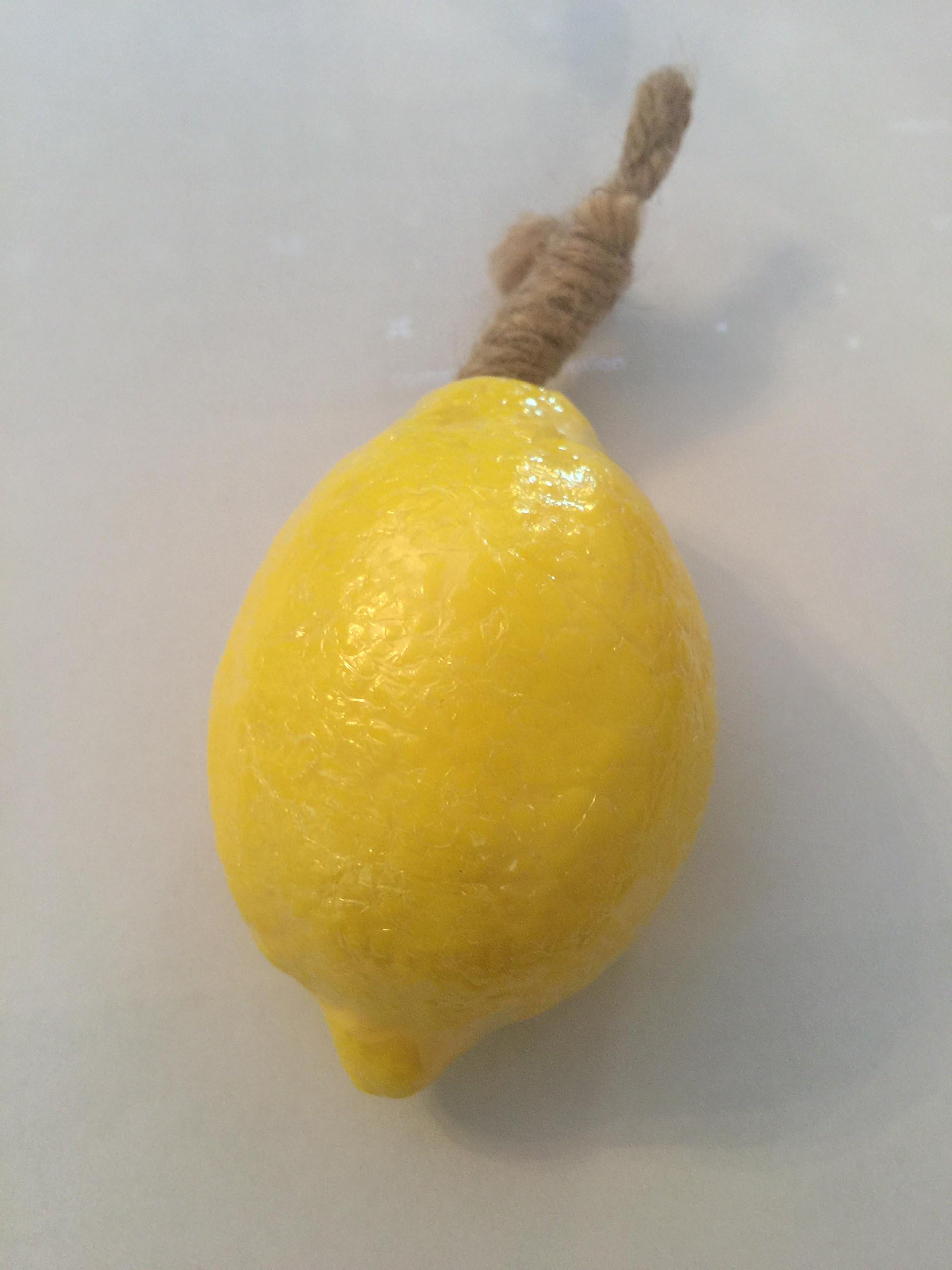 Thai Aromatic Natural Essential Oil AHA Vitamin E Fruit Handmade Soap Lemon Shape Style