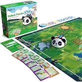 Apitor Robot Panda Coding Robot for 4-6, Screen-Free STEM Learning Toy | 48 Pcs Set, Early Programming, Educational Toy for Preschoolers, Classroom &amp; Family Fun, LED Eyes &amp; Sounds, Gift for Kids 4+