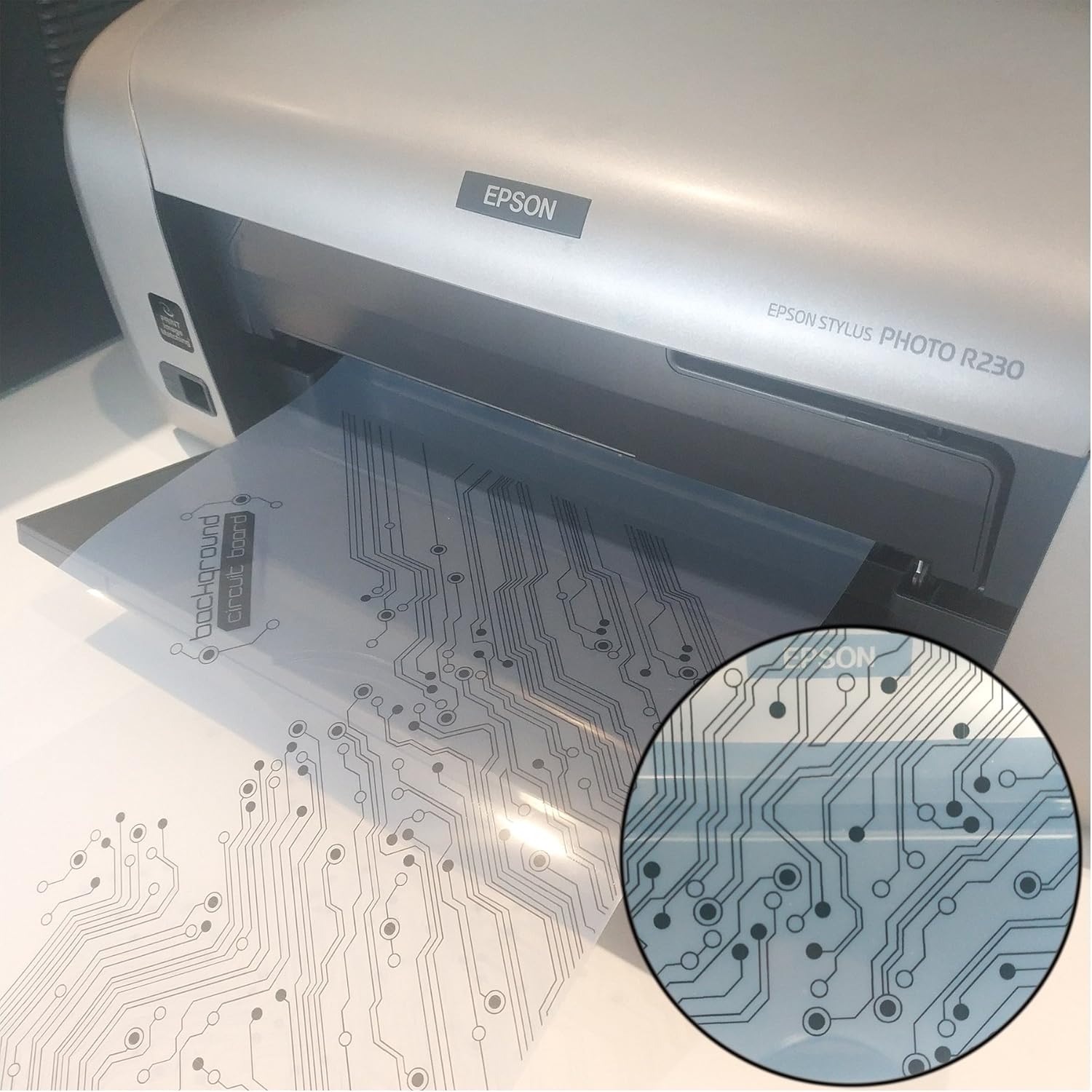 Amazon.com: 8.5"x11" Inkjet &amp; Laser Printing Milky Transparency Film ...