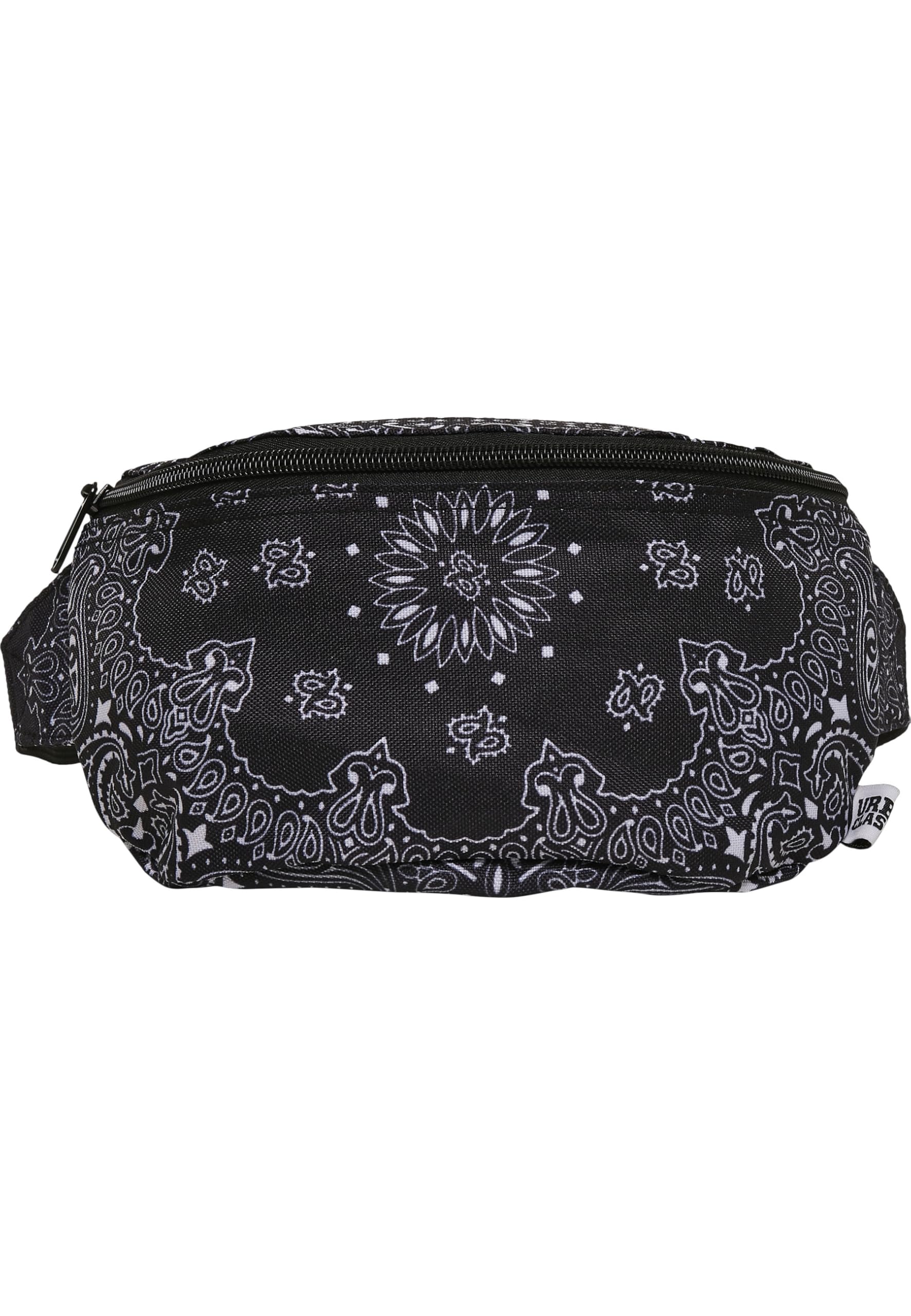 Urban Classics Unisex Bandana Print Hip Bag, Black, One Size EU, black, one size