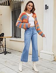 luvamia Wide Leg Jeans for Women Trendy High