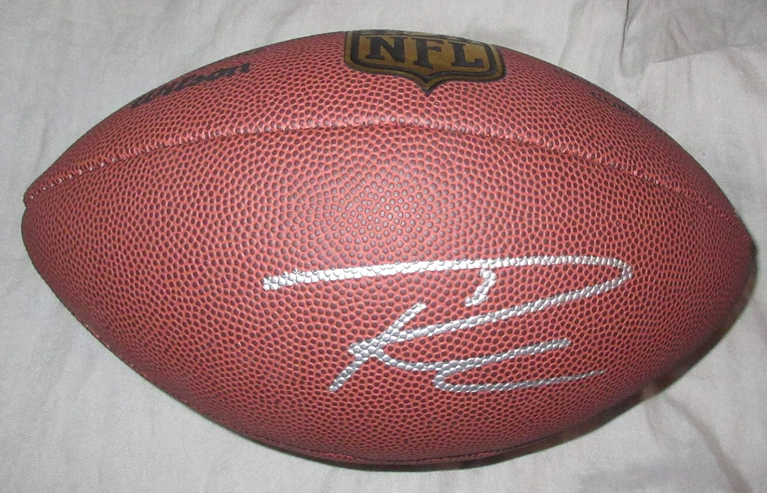 russell wilson autographed football