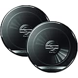 Pioneer TS-G1620F 6-1/2" 2-Way Coaxial Speaker 300W Max. / 40W Nom., 12.90In. X 7.40In. X 3.20In., BLACK