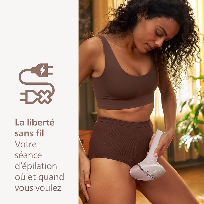 Lumea série 9900 - épilateur à lumière pulsée, alternative à l'épilation laser, SenseIQ et SkinAI, 3 embouts pour le corps, le visage et les zones de précision, avec ou sans fil, BRI953/02