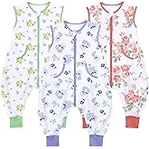 NOUJULOUN Toddler Sleep Sacks Sleep Sack 24-36 Months with legs Cozy comfy Baby Warable Blanket with 2-Way Zipper(2T-3T)