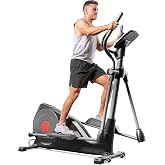 Sunny Health &amp; Fitness Pre-Programmed Elliptical Trainer - SF-E320001, Black