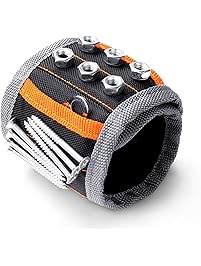 HORUSDY Magnetic Wristband,with Strong Magnets for Holding Screws, Nails, Drilling Bits, of The Best Valentine's Day Tools for Men (Gift)