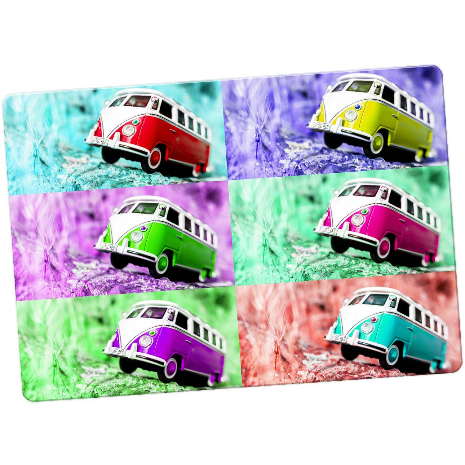 Camper van escena imán para nevera, Pop Art Camper Van Scene ...