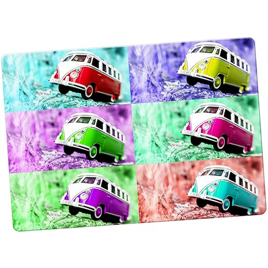 Camper van escena imán para nevera, Pop Art Camper Van Scene ...