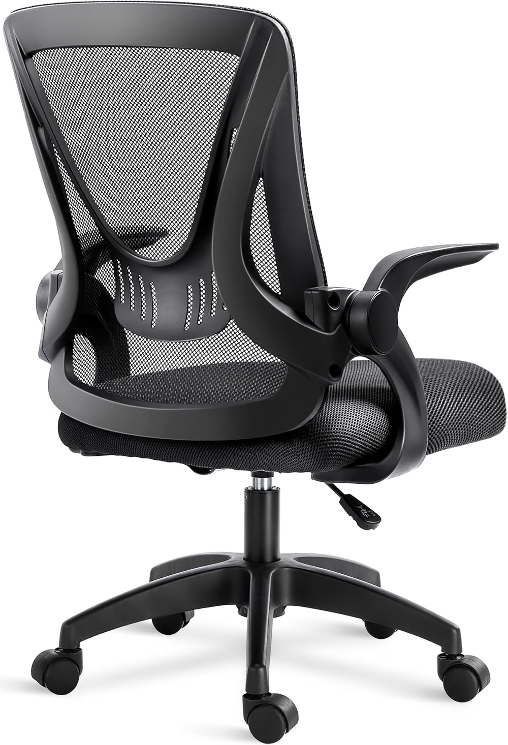 Blisswood Adjustable Office Chair Mesh Desk Chair with 90° Armrests Grey