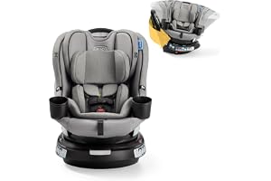 Graco EasyTurn 360 2-in-1 Rotating Convertible Car Seat, 360 Degree Rotating Infant to Toddler Rotating Car Seat, 2 Modes Rear and Forward Facing, Slim Design, Solae