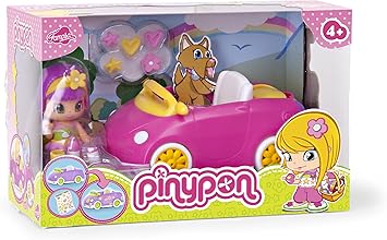 Famosa Pin y Pon Cochecito picnic - Coche de juguete para muñecos pinypon con 1 figura y accesorios, colores variados: Amazon.es: Juguetes y juegos