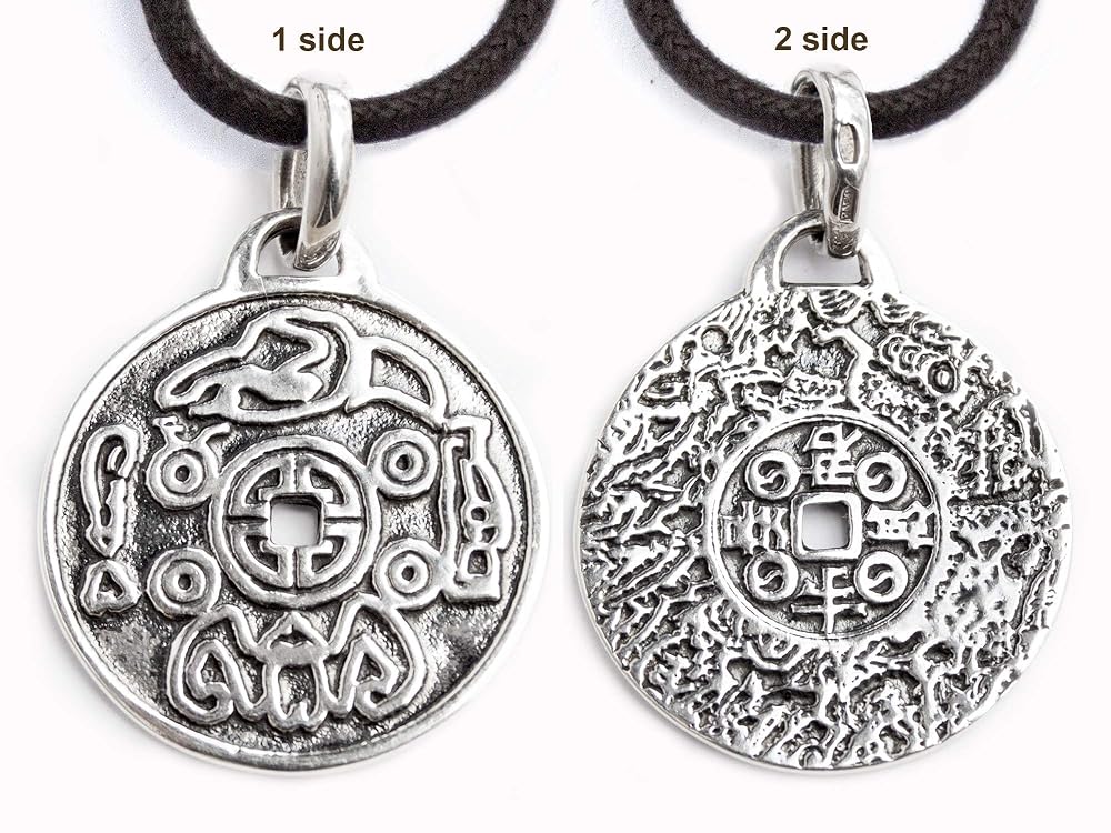 Chinese Necklace Lucky Coins Good Luck 