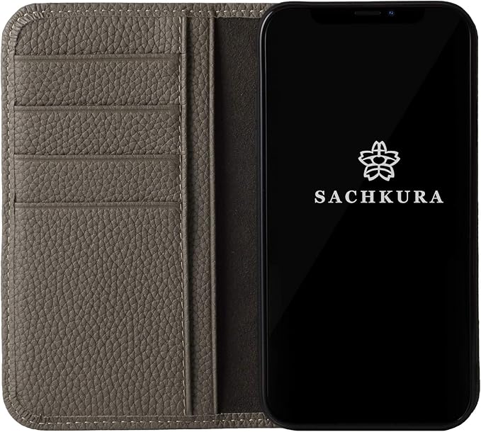 Amazon Co Jp Amazon限定ブランド Sachkura Iphonexr 対応 手帳型 ケース レザー 本革 シュリンクカーフレザー 牛革 マグネット無し 耐衝撃 手帳 メンズ レディース グレージュ Sk Xr Grege 家電 カメラ