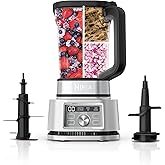Ninja Foodi SS201 Power Blender & Processor. 3-in-1 Crushing Blender, Dough Mixer, and Food Processor 1400WP smartTORQUE 6 Au