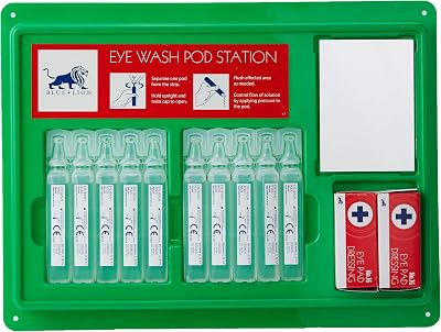 Steroplast Eyewash Pod Station First Aid Box Green Steroplast