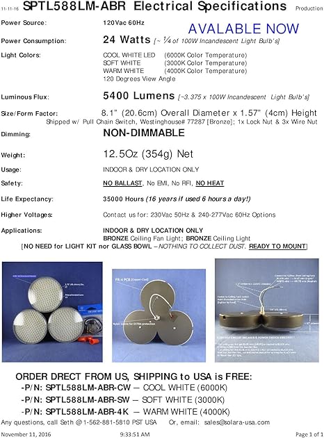 Trefoil Led Light Trefoil Shape For Bronze Ceiling Fan Ceiling