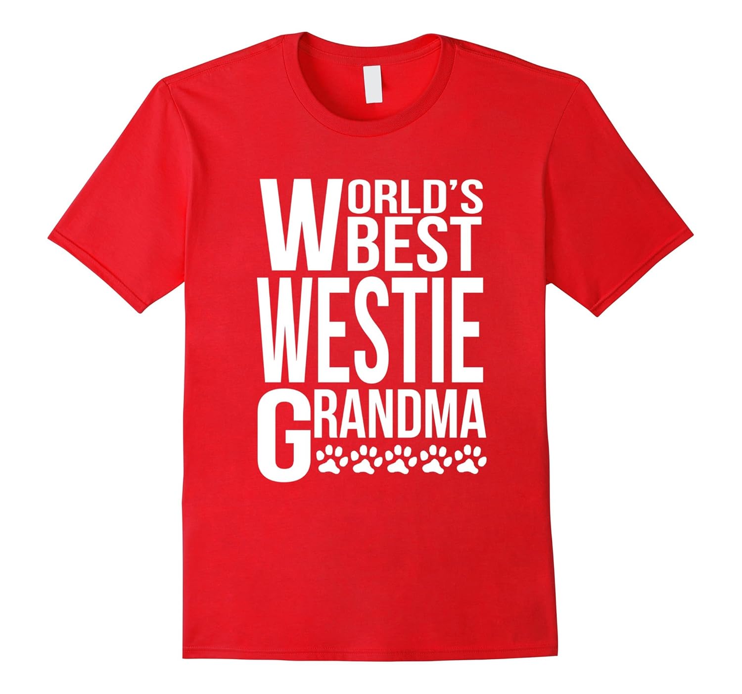 World's Best Westie Grandma T-Shirt-ANZ