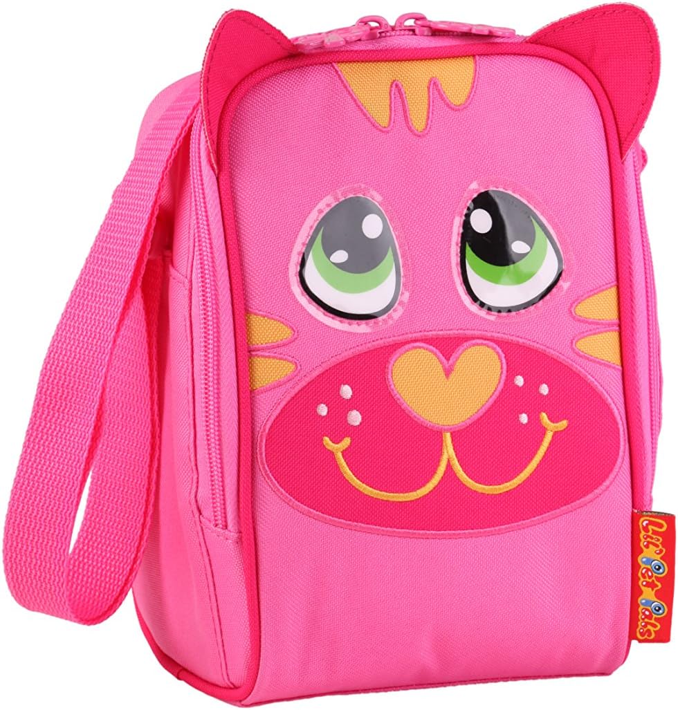 okiedog Lil` Pet Pals 80181 Insulated Lunch Bag CAT Pink
