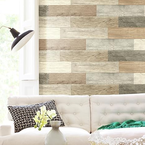 roommates calcomanias decorativas para pared diseno de madera envejecida