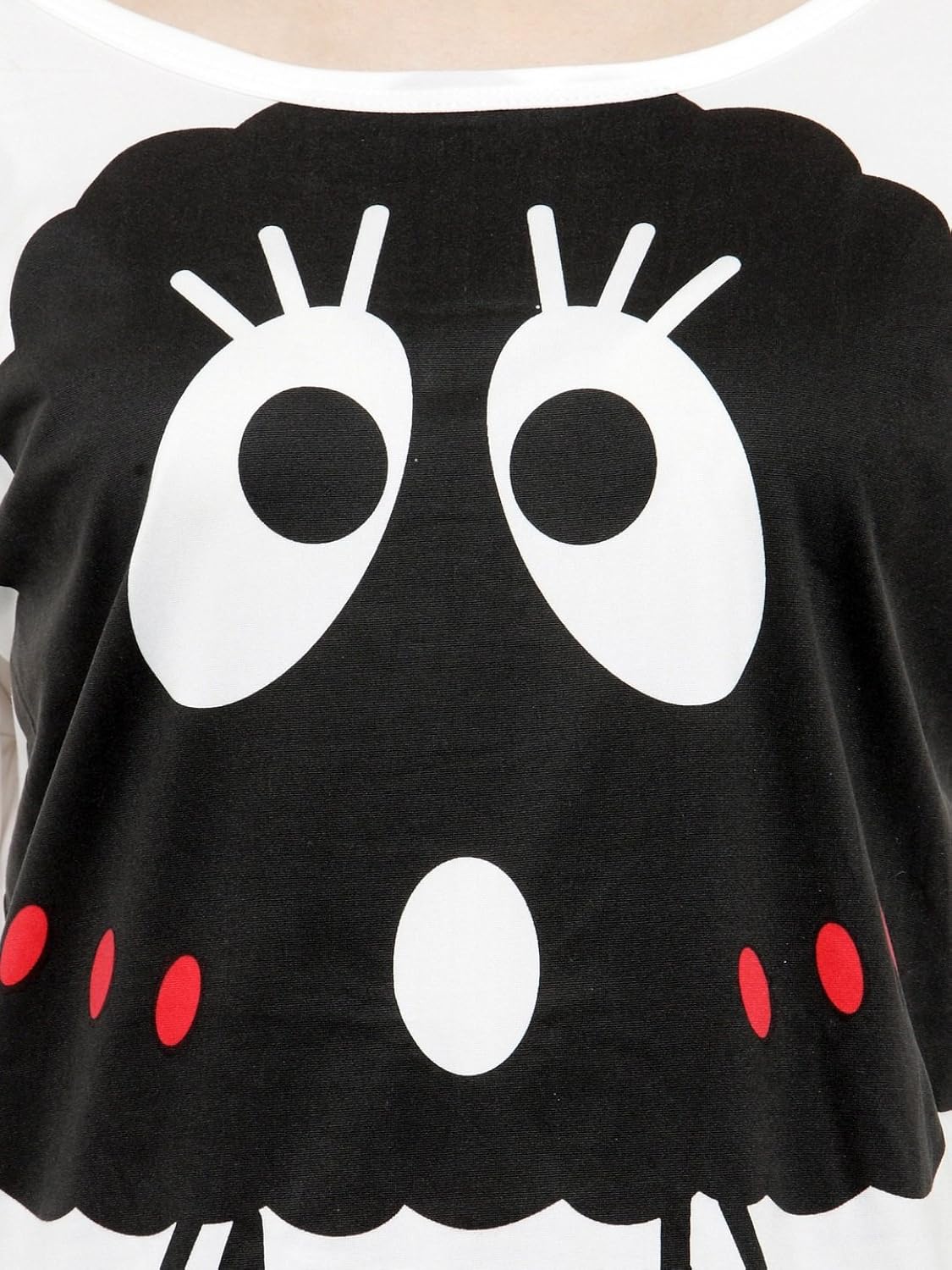 n-gal women black white printed nightwear pajama loungewear set - nayn44-white