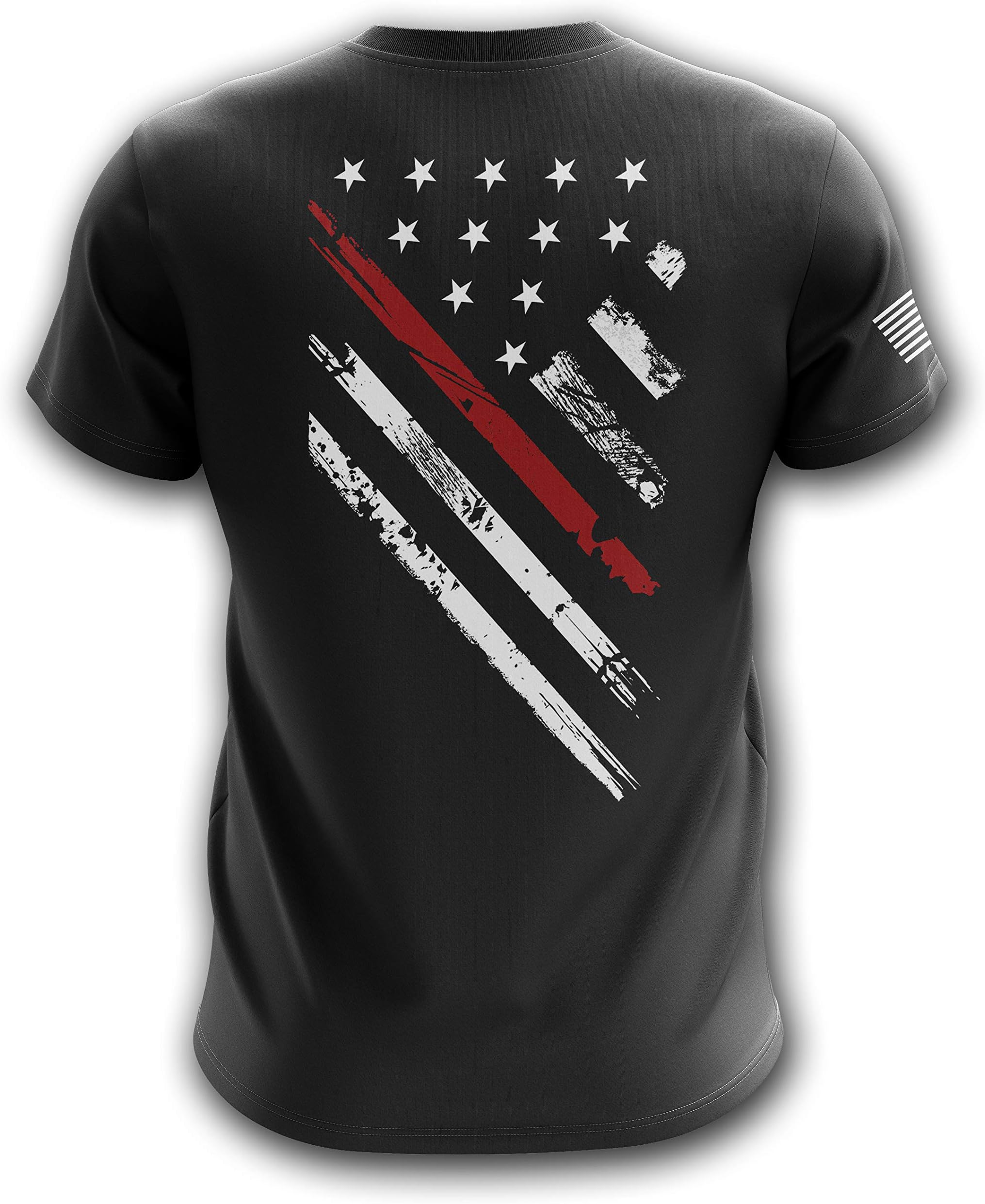 Tactical Pro Supply American Crest Flag Military Army Mens T-Shirt - Printed & Packaged in The USA Tshirt