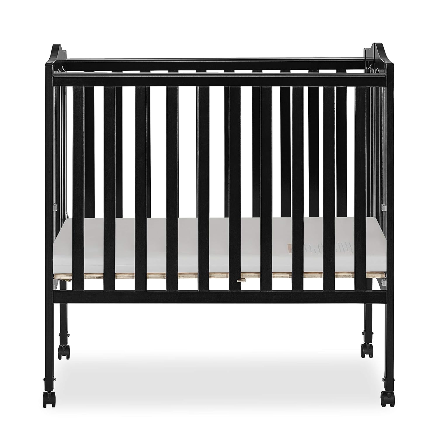 dream on me 2 in 1 portable folding stationary side crib