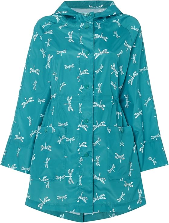 TIGI Pack in a Bag Print Raincoat Aqua Amazon.co.uk Clothing