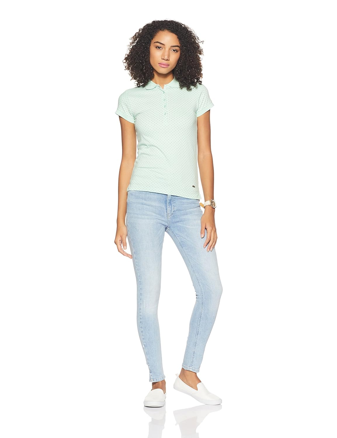 park avenue woman polka dot t-shirt