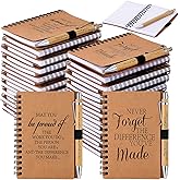 Booson 40 Sets Employee Appreciation Gifts Inspirational Spiral Notebooks Thank You Bamboo Ballpoint Pens Bulk Motivational Journals Encouragement Gifts for Teacher Coworker Nurse