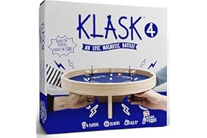 KLASK: The Magnetic Award-Winning Party Game of Skill - for Kids and Adults of All Ages That’s Half Foosball, Half Air Hockey