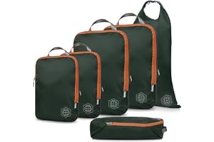 TRIPPED TRAVEL GEAR Compression Packing Cubes for Travel- Packing Cubes and Travel Organizers