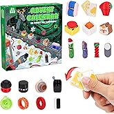 Aodomis 3D Printed Fidget Advent Calendar 2025 – 24 Days of 3D Printed Stress Relief Fidget Toy Set, Sensory Toys for Kids with Autism, Christmas Countdown Calendar for Kids & Adults