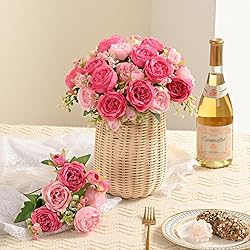 MARTINE MALL 12 Packs Peonies Artificial