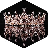 Kamirola Crystal Crowns and Tiaras Headband for Women Birthday Party Wedding Prom Bridal Halloween (TR19)