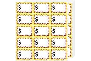 ZACOOL Garage Sale Stickers, Yard Price Sticker with Large Blank Writing Space(2"x3"), Self-Adhesive Price Label Sticker Rummage Sale Stickers for Flea Markets, Yard Sales and Estate Sale 150 Pcs