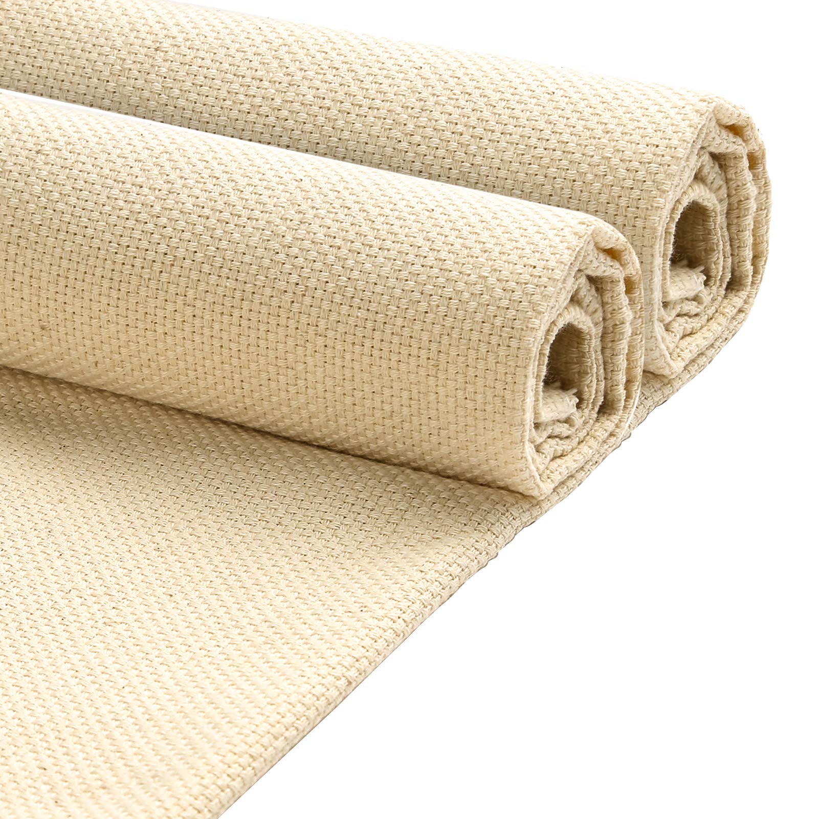 Pllieay 2PCS 49 x 67CM Needlework Fabric Punch Needle Cloth Fabric for Punch Needle Embroidery Rug-Punch & Pinch Needle