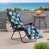 DKIEI Floral Printed Sun Lounge Cushion 168x48x8cm Leaf Green view 2
