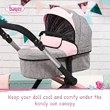Bayer Design Bayer Baby Dolls Pram XEO Convertible Doll Pushchair 46cm view 6
